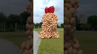 Special effects of vegetables and fruits 🤯3D Special Effects 3D Animation shorts vfxhd [upl. by Enyt]