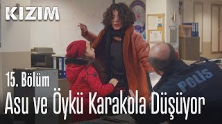 Asu ve Öykü karakola düşüyor  Kızım 15 Bölüm [upl. by Lontson950]