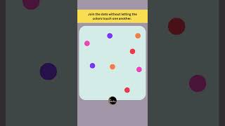 Connect the dots without crossing the LINES  Line Puzzle Game  Connect the Dots Game [upl. by Einneg]