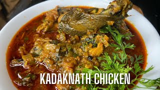 kadaknath chicken  kadaknath chicken meat  kadaknath chicken recipe  Kadaknath Murga [upl. by Gunther819]