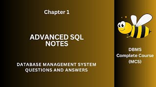 Advanced SQL Notes PDF  Advanced SQL Questions and Answers  Class 912 Ch 1 Notes  DBMS Book App [upl. by Cassandry]