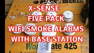 X Sense FS51 5 Pack of WIFI Smart Smoke Detectors [upl. by Irama]