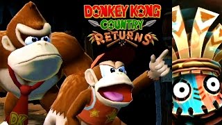 Donkey Kong Country Returns ALL BOSSES Wii [upl. by Ayimat]