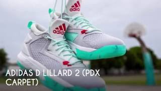 ADIDAS D LILLARD 2 PDX CARPET SNEAKERS STAR [upl. by Averil427]