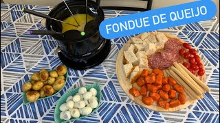 COMO FAZER FONDUE DE QUEIJO  RÁPIDO E FÁCIL MARAVILHOSO [upl. by Ruosnam]