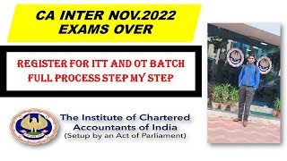 ICAI ICITSS Registration Full Process  How To Register Or Apply For ITT Course amp Orientation Course [upl. by Modeerf]