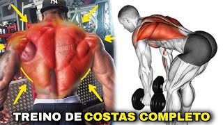 Melhores Exercícios Para Treinar Costas Completo com halteres [upl. by Casilde411]