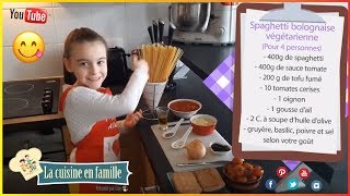 Recette spaghetti bolognaise végétarienne [upl. by Rosecan]