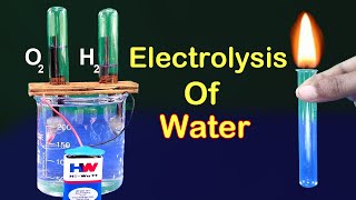 How To Produce Oxygen Gas At HomeOXYGEN AND HYDROGEN From Water  Electrolysis Of Water At Home [upl. by Enalda]