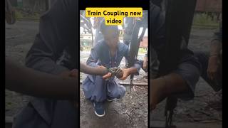 Train Coupling work  train coupling technology trendingshorts indianrailways [upl. by Ramahs921]