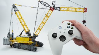 Driving the LEGO® Technic Liebherr Crawler Crane LR 13000 42146 with the Xbox Controller [upl. by Chaffee]