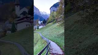 Lauterbrunnen Switzerland in autumn 🍁🍂🇨🇭 [upl. by Erie]