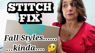 Fall Transitionish STITCH FIX Unboxing TryOn Review  Fashion Over 50  September Fall 2023 [upl. by Pembrook922]