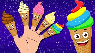 Finger Family Song  Ice Cream Finger Family  KidsCamp Nursery Rhymes on HooplaKidz [upl. by Dlaniger]