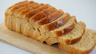 No Knead Whole Wheat Bread Quick And Easy [upl. by Etz]