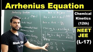 ARRHENIUS Equation  Best Explained By Arvind aroraL17 [upl. by Enoryt]