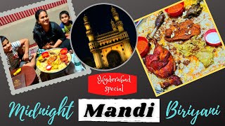 Hyderabad Mandi biriyani  Midnight mandi biriyani vlog  Hyderabad special Mandi biriyani [upl. by Llecram551]