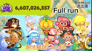 ［跑跑薑餅人 Cookie run ovenbreak ］breakout 逃出團 幽香水蓮花樂園 Fragrant Lotus Paradise 跑法解說 details 6607 B [upl. by Pasahow]