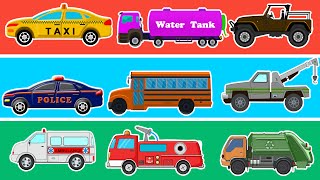 Learn Colors With Street Vehicles  Learn Transport [upl. by Sissie]