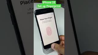 iPhone SE Fingerprint setup  How to setup touch id [upl. by Iznik]