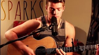 Sparks  Coldplay Acoustic Cover by Chase Eagleson [upl. by Brittaney409]