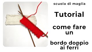 Tutorial come fare un bordo ai ferri [upl. by Teece432]