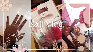 Nail vlog  With cousin  Fun  Creative [upl. by Eeloj711]