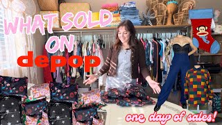 WHAT SOLD ON DEPOP • Ship my depop orders with me • one day of sales depopseller depopshipping [upl. by Hornstein651]