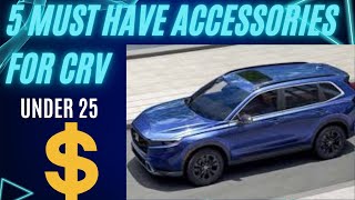 Must Have Accessories For Honda CRV 20232024Mods for Honda CRV LX SPORT Hybrid EX EXL  Sport [upl. by Shiau16]