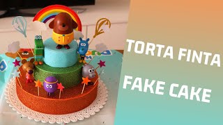 Consigli utili torta finta realizzata con polistirolo e gomma eva Fake cake quotHey Duggee” [upl. by Aicined672]