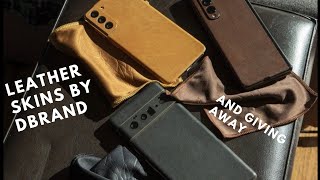 Dbrand Leather Skins dbrand giveaway [upl. by Aseena]