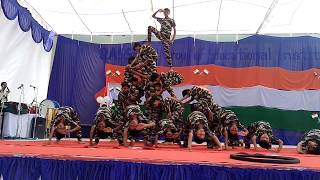 independenc day indian army dance by ABCD group 1 prize [upl. by Mccartan]