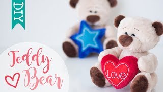 🐻 Teddy Bear DIY  how to make a stuffed bear  cute plushies DIY [upl. by Buell]