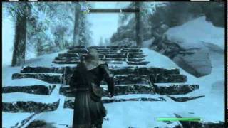 Skyrim  7000 Steps to High Hrothgar  Speed Run [upl. by Milka]