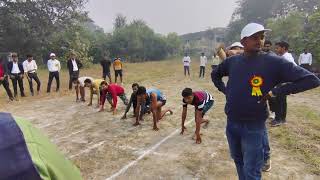 government polytechnic Basti Annual game 20242025100m Race compteason [upl. by Kire]