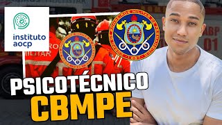 Como se preparar para o Psicotécnico da CBMPE Banca AOCP [upl. by Dubois]