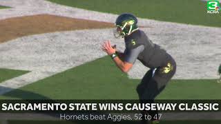 Sacramento State beats UC Davis in 64th annual Causeway Classic [upl. by Anyad]