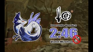 MHRS PC Violet Mizutsune No Qurio Armor Sword and Shield 2’46’’08 Heroics [upl. by Daffie410]