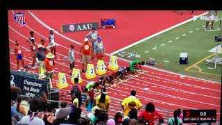 AAU Junior Olympics 2021 1203 100m [upl. by Cioffred]