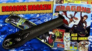 Dragons Magazin Nr 37 mit Ohnezahn Wasserspritze  Unpacking amp Review [upl. by Ycart101]