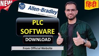 1 allen bradley plc software download free  plc software kaise download karen [upl. by Ycak]