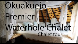 Premier Waterhole Chalet Okaukuejo Resort Etosha Park Namibia [upl. by Minne]