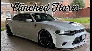 Post install set up info Widebody Scat Pack Charger Clinched flares [upl. by Whitman489]