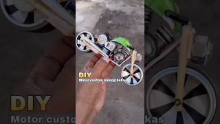 Diy kreatif motor moge custom kaleng bekas bertenaga diy creative toys mainan motor dinamo [upl. by Duwe647]