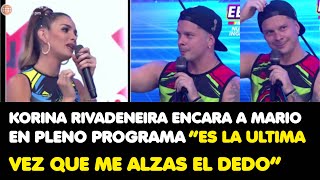 KORINA RIVADENEIRA ENCARA A MARIO HART EN PLENO PROGRAM EN VIVO “NO ME ALCES EL DEDITO ASI” [upl. by Ssidnac]