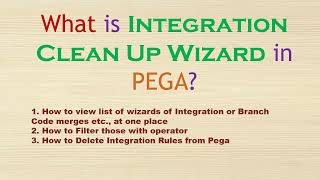 118 How to Delete Integration rules in PEGA  Integration Cleanup Wizard in pega  integration [upl. by Kra]