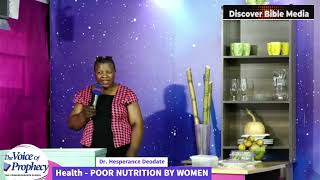 Health  Original Diet  How poor nutrition can affect a woman  Hesperance Deodate [upl. by Swagerty]