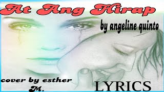 At Ang Hirap cover by Esther M Christian music Lyrics grannyesther music tv 1736 [upl. by Eelrefinnej]