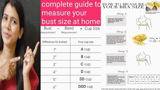 What is bra size Meaning of A B C D in bra How to find correct bra sizesize guide [upl. by Field940]