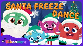 Christmas Brain Break Santa Freeze Dance Song for Preschoolers  Fun Guaranteed [upl. by Allimak487]